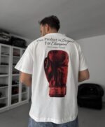 UNITED BOX BASKI BEYAZ TSHIRT - Görsel 3