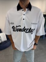 JERSEY WONDERFUL POLO YAKA BEYAZ TIŞÖRT