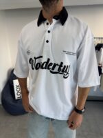 JERSEY WONDERFUL POLO YAKA BEYAZ TIŞÖRT - Görsel 2