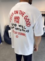 FOCUS ON THE GOOD BEYAZ TSHIRT - Görsel 3