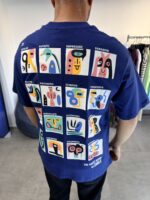 HUMAN BASKILI LACIVERT TIŞÖRT - Görsel 2