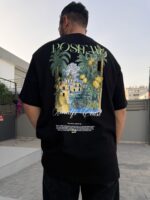 PALMIYE BASKI SIYAH TSHIRT - Görsel 3