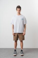 IÇKI NAKIŞLI BEYAZ TSHIRT - Görsel 5