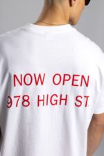 NOW OPEN KABARTMALI BEYAZ TSHIRT - Görsel 4