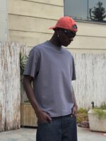 CATCH BASKI YIKAMALI GRI TSHIRT - Görsel 2