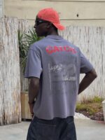 CATCH BASKI YIKAMALI GRI TSHIRT