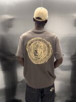 ROMA BASKI KAHVERENGI TSHIRT