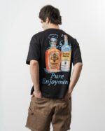 IÇKI NAKIŞLI SIYAH TSHIRT