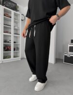 J ENJEKS MODAL SIYAH PANTOLON - Görsel 3