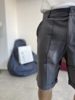 NERVURLU ANTRASIT RENK ŞORT - Görsel 2