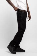 REGULAR FIT SIYAH KOT PANTOLON - Görsel 2
