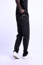 BAGGY FIT SIYAH KOT PANTOLON - Görsel 2