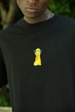 ÖRDEK BASKI SIYAH TSHIRT - Görsel 2