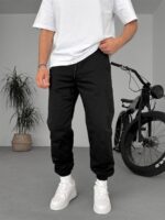 PAÇA LASTIK SIYAH PANTOLON - Görsel 2