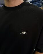 JJ MINIMAL BASKI SIYAH TSHIRT - Görsel 2