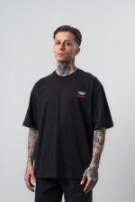 CADILLAC NAKIŞ & BASKILI SIYAH TSHIRT - Görsel 2